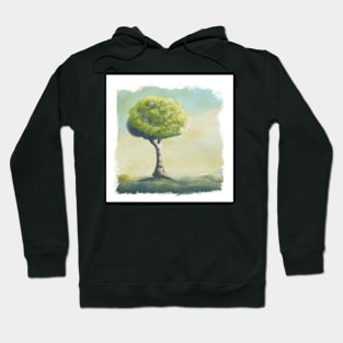 Tree on a hill Hoodie